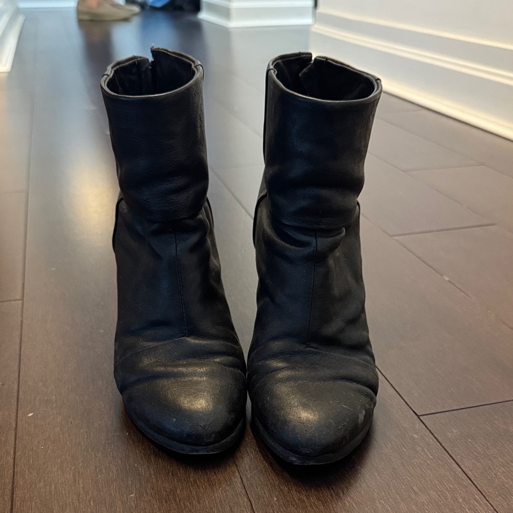 Rag & Bone Black Leather Ankle Boots